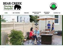 Tablet Screenshot of bearcreekfence.com